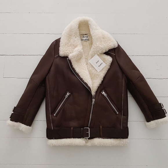 Acne Studios Jackets & Blazers - Acne Studios VELOCITE leather shearling jacket